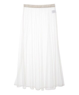 Green Parks SET2点マーブル柄＋チュールスカート Ivory