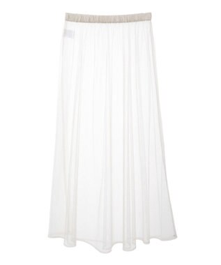 Green Parks SET2点マーブル柄＋チュールスカート Ivory