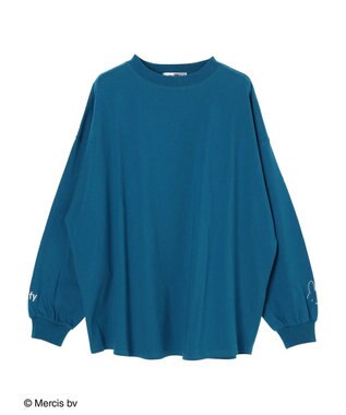 Green Parks ｍｉｆｆｙ／袖刺繍ロンＴ Blue