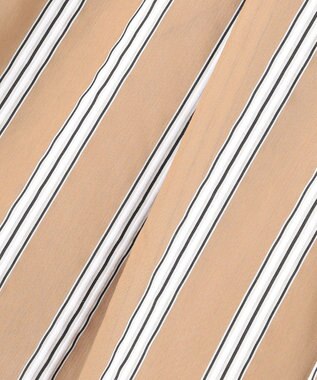 ICB L サッカードビーストライプ ワイドパンツ アプリコットベージュストライプ