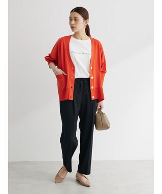 Green Parks 洗える　ショート丈カーディガン Orange