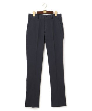 J.PRESS MEN オーガニックコットントリコチンストレッチ スローンパンツ ネイビー系