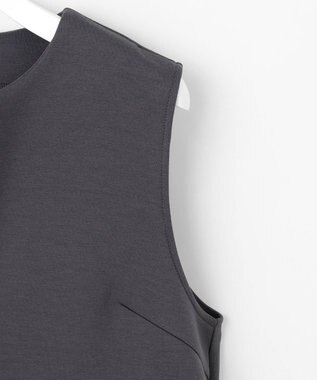 Feroux パール付きダンボール ジャンパースカート グレー系