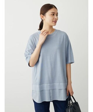 Green Parks ピグメントドッキングチュニック Blue