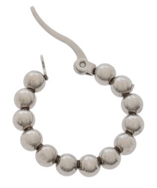 Green Parks ・ＨＡＬＦ　ＴＩＭＥ　サージカルボールフープピアス Silver