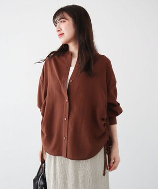 Green Parks ・ＡＮＤＳＥＡＲＣＨサイドドロストバンドカラーシャ Brown