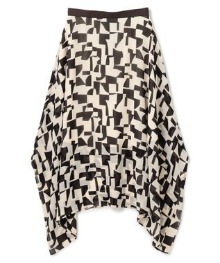 BEIGE， LUCIE / ランダムヘムスカート Absinthe×Brown