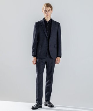 JOSEPH HOMME 新素材【セットアップ対応】カラーネップストレッチ 　テーラードジャケット ネイビー系