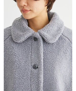 Green Parks 衿付きボアブルゾン Blue