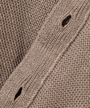 23区 リネンコード カーディガン ブラウン系