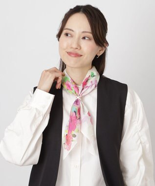 MOONBAT Luna Luce(ルナルーチェ)スカーフリング パール調 Cross Ring お手持ちのスカーフを通すだけ ギフト ペールピンク