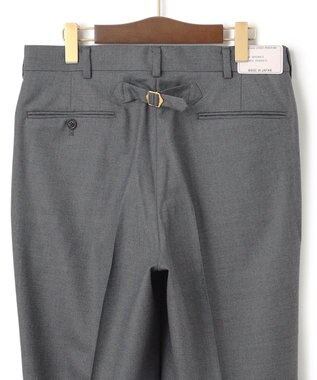 J.PRESS MEN 【J.PRESS ORIGINALS】PEPPIN MERINO SAXONY PIPED STEM TROUSERS / JAPAN MADE ライトグレー系