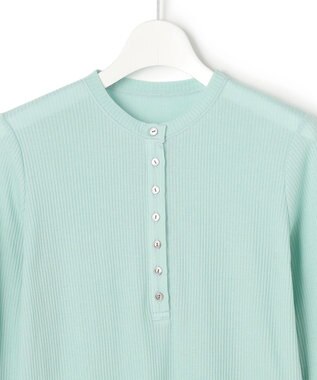 23区 【先行予約】シアーリブ レイヤード ロンTEE スモーキーグリーン系