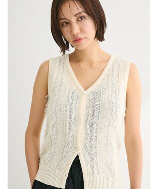 Green Parks フリンジニットベスト