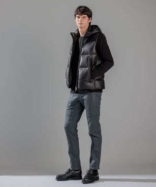 JOSEPH HOMME スビンソフトジャージー　Vネック長袖カットソー ブラック系