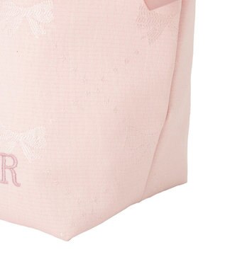 Maison de FLEUR リボンジャカード2Wayミニトートバッグ Pink