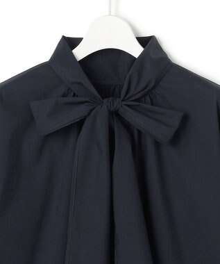 23区 L 【滝沢眞規子さん着用/Oggi掲載】ストレッチライトタイプライター 2WAY ボウタイブラウス ネイビー系