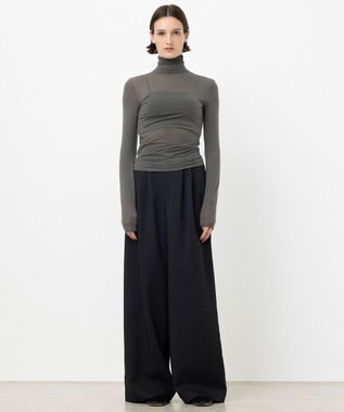 NAVE 【ReNAVE・洗える】シルク混シアータートル グレー系