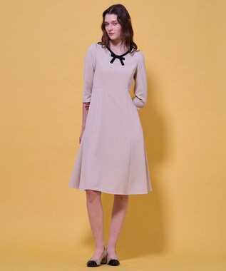 TOCCA RIBBON MONO ドレス ベージュ系