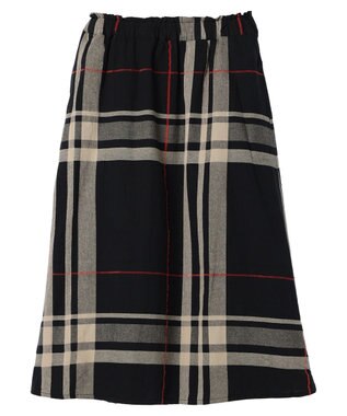 CRAFT STANDARD BOUTIQUE 先染めチェック（大）スカート Khaki