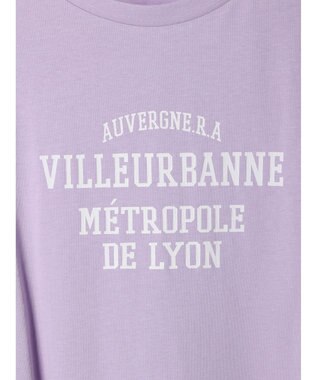 Green Parks 多段カレッジロゴボックスＴシャツ Purple