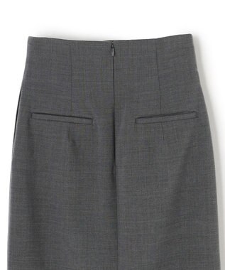 BEIGE， 【Precious 2月号掲載】LAC / 2WAYストレッチIラインスカート C.Gray