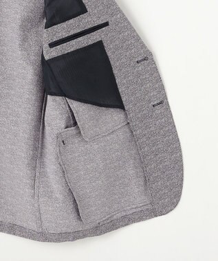 JOSEPH ABBOUD MOUNTAIN 夏の多機能ジャケット【WEB限定・洗える・ストレッチ・防シワ・速乾】2WAYストレッチサッカー ジャケット ライトグレー系