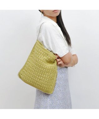 UNBILLION cachecache チェーンかがり横編みワンショルダー