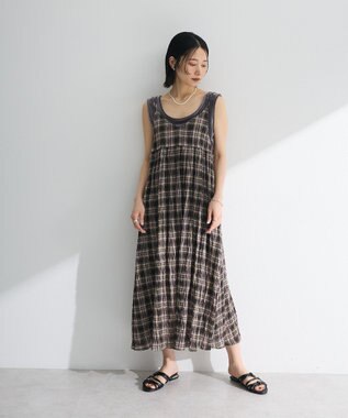 Green Parks Ｉ　ボリュームキャミワンピース Brown