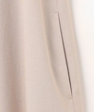 自由区 S 【洗える】レースコンビジョーゼット ワンピース ベージュ系