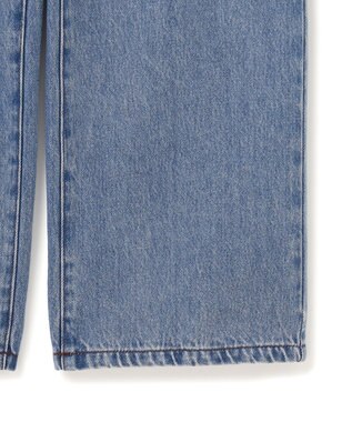 BEIGE， 【洗える・SPRiNG 3月号掲載】FICUS / デニムワイドストレートパンツ Light Indigo