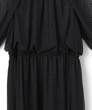 23区 S 【APPLAUDIR】シアードットフロッキー ドレス ブラック系