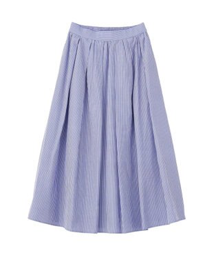 YECCA VECCA タックフレアスカート Stripe