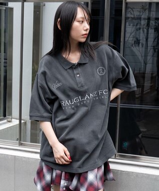 WEGO 【ユニセックス着用ITEM】ピグメントロゴポロシャツ（SS） スミクロ