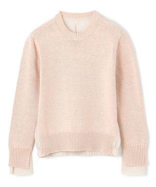 BEIGE， 【洗える・CLUEL 4月号掲載】COMFREY / オーガニックコットンクルーネックニット Nude