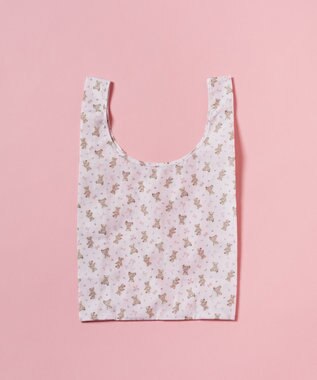 Maison de FLEUR ベアリボンプリントエコバッグ