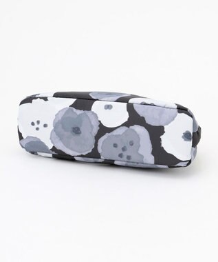 Y'SACCS 総柄プリントハーフムーンポーチ グレー
