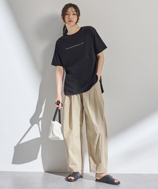 ANY オーガビッツロゴテールＴシャツ ブラック