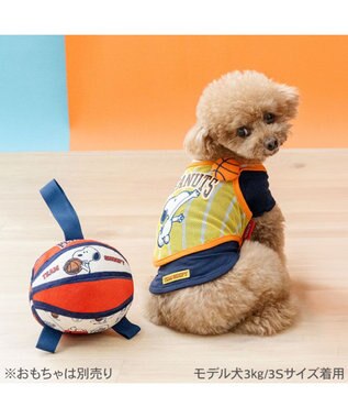 PET PARADISE スヌーピー バスケット Ｔシャツ 接触冷感《イエロー》 小型犬 イエロー×ブラック