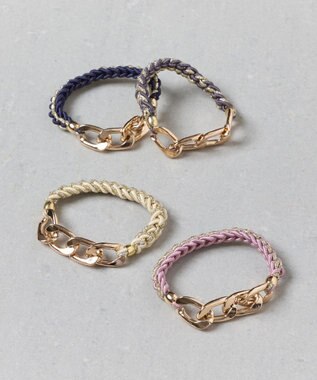 Phoebe 2wayツイストメタルヘアブレス　ネイビー ネイビー