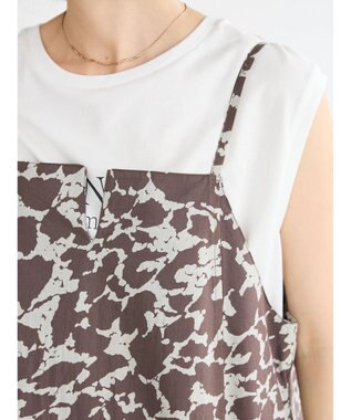 CRAFT STANDARD BOUTIQUE インド綿総柄キャミワンピース Brown