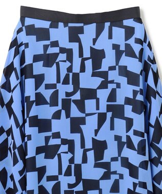 BEIGE， LUCIE / ランダムヘムスカート Sax × Navy