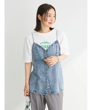 Green Parks ・ＥＬＥＮＣＡＲＥ　ＤＵＥ　デニムロングキャミ Light Indigo