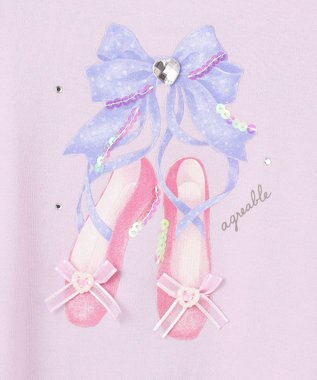 ANY KIDS トゥシューズバックシャン長袖Tシャツ ラベンダー