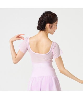 Chacott ハーフスリーブレオタード ベビーピンク