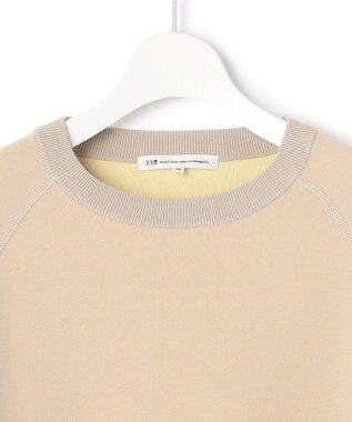 23区 【洗える】バイカラー リターンスリーブ ニット ベージュ系