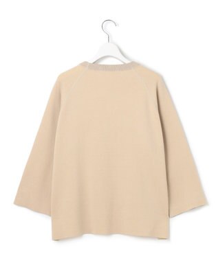 23区 【洗える】バイカラー リターンスリーブ ニット ベージュ系