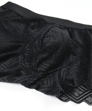 WACOAL MEN WACOAL MEN ボクサーパンツ 【レースボクサー】 フロント快適グラマラス 通気性(本体) 前閉じ 下着 メンズ WT3828 /ワコールメン ブラック