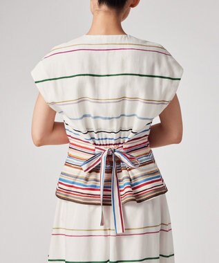 Paul Smith Cairo Stripe Chalk プリント ブラウス マルチカラー