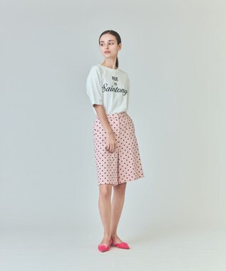 GRACE CONTINENTAL レタードプリントTシャツ ホワイト